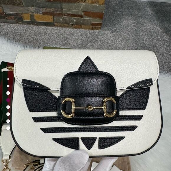 COPY - NWT✨Gucci x Adidas Horsebit 1955 2-Way Shoulder/Crossbody Bag - Picture 2 of 3